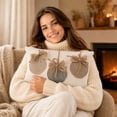 thumbnail image 6 of Farmhouse Fall Pumpkin Lumbar Throw Pillow Cover, Linen Bow Applique, Rustic Cushion Case for Sofa Couch Thanksgiving Decor, 6 of 7