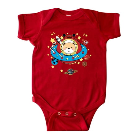 

Inktastic UFO Space Bear Gift Baby Boy or Baby Girl Bodysuit