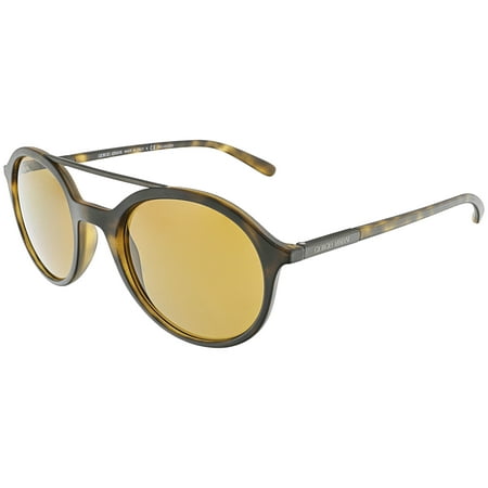 Giorgio Armani Men's AR8077-508983-50 Matte Brown Oval Sunglasses