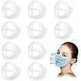 thumbnail image 1 of Support de Masque 3d, 10 Pcs Support de Masque Protection en Silicone, Cadre Intérieur de Masque Rouge à Lèvres, Support de Masque Confortable et Respirant, 1 of 5