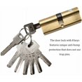 thumbnail image 3 of Cerradura de cilindro de alta seguridad, cerradura antirrobo con diseño antiganzúas, protección antitaladro y antigolpes, adecuada para todo tipo de puertas, incluidas puertas de madera, metal, PVC y, 3 of 5