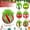 A, variant on Virelaxpo Christmas Ball Ornaments Set with Fuzzy Hair,12-Piece 2.4-Inch Red Green Xmas Tree Decorations with Pre-attached Ropes for Home and Party Decor