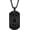 Initial A Black, variant on Easter Basket Filler - Football Dog Tag Letter Necklace, Stainless Steel Letter Pendant, Athlete Jewelry, Christmas Birthday Gift, for Him, Boyfriend, Husband or Dad.