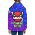 thumbnail image 4 of Geometry Dash Kids' Hoodie 3d Print Sweatshirt Soft Pullover Hooded With Big Pockets Fans Gifts For Boys Or Girls Small, 4 of 7