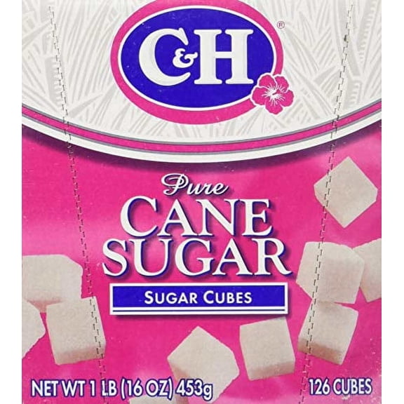 C&H Pure Cane, White Sugar Cube, 1 lb - Pack of 4