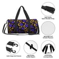 thumbnail image 4 of Balery Golden Snake And Purple Rose Bolsa de Gimnasio para Mujeres y Hombres, Bolsa de Viaje Impermeable, Bolsa de Fin de Semana con Compartimento para Zapatos y Bolsillo Húmedo, 4 of 6