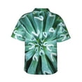 thumbnail image 3 of Uemuo Teal Cactus Printed Regular Fit Short Sleeve Casual Hawaiian Shirt for Men,Aloha shirt,Tropical shirt,Floral print shirt,Vacation Beach shirt-X-Large, 3 of 9