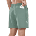 thumbnail image 2 of NORTHYARD Men's 5 Inch Shorts Athletic Running Quick Dry Gym Short with Zip Pockets, Sizes S-2XL, 2 of 7