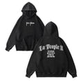 thumbnail image 2 of Peso Pluma Merch La People II Hoodie Vintage Washed Dirtyfit Fashion Winter Sweatshirts Top, 2 of 3