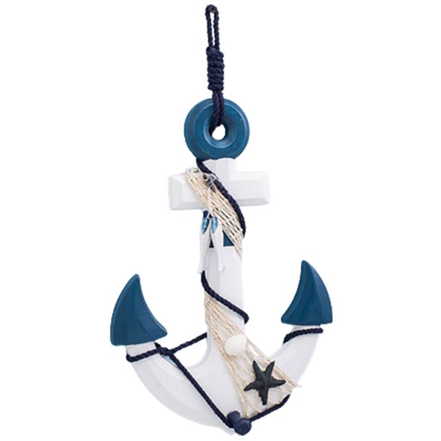 Wooden Anchors Ornament Nautical Beach Ocean Wall Art Decor for