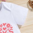 thumbnail image 6 of Baby Valentines Day Outfit Girl Love Heart Print Short Sleeve Top Skirt 2pc Set Little Sister Outfit for Girls 6-9 Months, 6 of 7