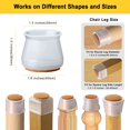 thumbnail image 4 of Silicone Chair Leg Floor Protectors: 16 Pcs Rubber Chair Legs Protectors for Hardwood Floors Prevent Scratches and Noise - Ruby Sliders Felt Furniture Pads for Table Stool Feet, 4 of 5