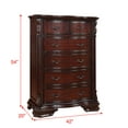 thumbnail image 6 of Jerrylee Rich Brown Upholstered Panel Bedroom Set Special King 3 Piece: Bed, Dresser, Mirror, 6 of 11