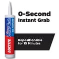 thumbnail image 3 of (12 pack) Loctite Power Grab Construction Adhesive All Purpose, Pack of 1, White 9 fl oz Cartridge, 3 of 13