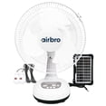 thumbnail image 1 of Ventilador airbro FSA-12 recargable AC/DC con carga solar de 30 cm, 1 of 7