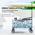 thumbnail image 4 of CoSoTower Chariot de Refroidissement Extérieur 80-Qt, Glacière Roulante avec Poignée Réglable, Roues, Ouvre-Bouteille, Drainage, Chariot de Bar Refroidisseur de Boissons pour Fête Barbecue Camping, Noir, 4 of 7