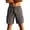 Dark Gray, variant on Men's Linen Solid Color Shorts Summer Fashion Outdoor Daily Breathable Straight Leg for Beach Vacation and Casual Strolls