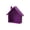 Purple, variant on Purple Wall Shelf With Little House Design Solid Wood For Children'S Room Kindergarten Dining Room Wooden Storage Decorative Shelving
