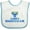 White and Blue, variant on Inktastic Happy Hanukkah with Menorah Boys or Girls Baby Bib