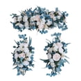 thumbnail image 1 of Arco de flores para boda, 3 piezas, arreglo floral, centro de mesa, letrero de bienvenida para boda, decoración para del día de San Valentín, 1 of 9