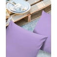 thumbnail image 2 of Pack of 2 Outdoor Pillow Covers, Lavender Purple Solid Color Waterproof Square Throw Pillowcase Cushion Decorative Pillow Covers for Couch Patio Tent, 26x26 in, 2 of 6