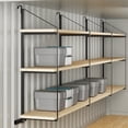 thumbnail image 4 of Yiwa Heavy Duty Steel Container Shelving, 3-Tier 60"x22" Storage Rack, 1100 lbs Capacity for Shipping or Cargo Use, 4 of 8