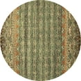 thumbnail image 1 of Ahgly Company Indoor Round Abstract Brown Contemporary Area Rugs, 6' Round, 1 of 4