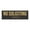 Black Gold, variant on No Soliciting Sign (Brushed Silver) - Small