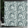 thumbnail image 3 of Ambesonne Grey and Turquoise Shower Curtain, Simple Stones, 69"Wx75"L, Dark Cadet Blue White, 3 of 4