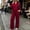 (Fashion 76)Wine, variant on Aimik Lounge Sets for Women Long Sleeve V Neck Top and Wide Leg Pants Fall Winter Casual Outfits Sweatsuits with Pockets