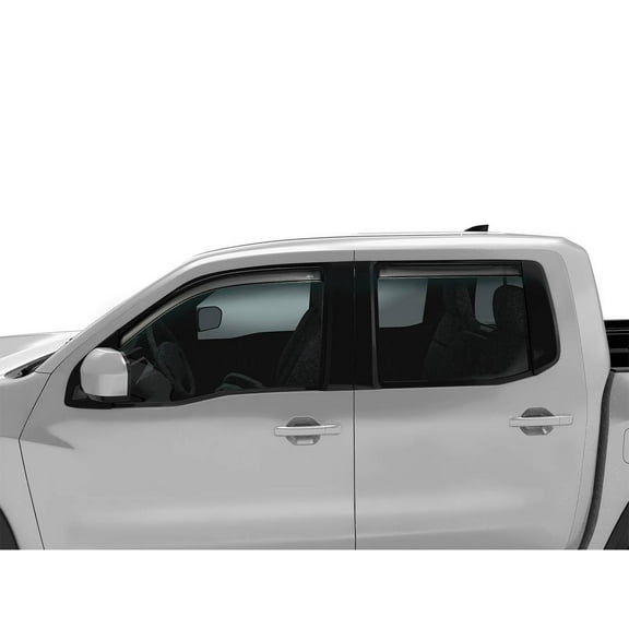 Auto Ventshade [AVS] In-Channel Ventvisor / Window Deflectors | Fits 2022-2024 Nissan Frontier Crew Cab, 4 pcs. | Smoke-194788