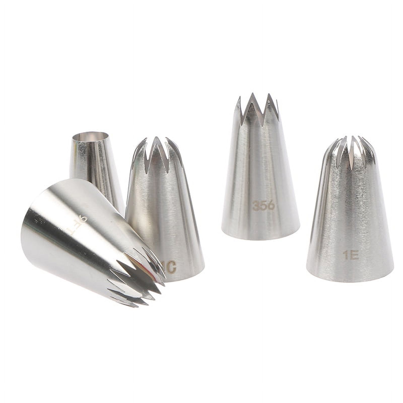 5pcs / Set Large Russian Cake Cream Icing Piping Pastry Nozzle Tips Baking Tools