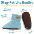 thumbnail image 5 of JAN & JUL Adjustable Stay-on Baby Booties, Soft Sole Slippers for Boy ( Egg Blue, Medium, 12-18 Months toddler), 5 of 7