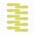 thumbnail image 2 of 10 Pack Fork Spade Wire Connectors, Brass Y-Type Banana Plugs, 6mm/0.2in Size, 4mm/0.2in Hole, 30Vac 60Vdc Max, 10A Yellow, 2 of 5