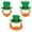 Green, variant on St. Patricks Day Headbands, Ngxiha Green Shamrock Clover Hats Headband Boppers, Saint Patricks Day Irish Headwear Costume Accessories Top Hat Head Band Bopper Party Favors for Women Men