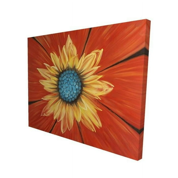 Begin Home Decor 2080-1620-FL193 16 x 20 in. Flower Middle-Print on Canvas