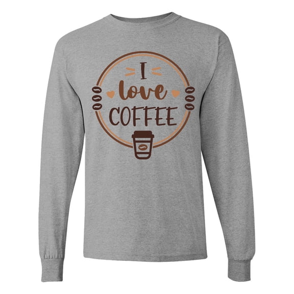 Inktastic I Love Coffee Long Sleeve T-Shirt