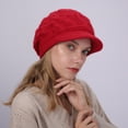 thumbnail image 4 of Yoyauz Women's Winter Knit Hats, Winter Brim, Beanies, Women's Casual Beanies, with Sunhat, Warm Newsboy Skull Hat, 4 of 5