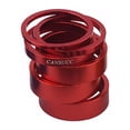 thumbnail image 2 of Naiovety CANSUCC 6 piezas bicicletas auriculares arandela reemplazable horquilla delantera espaciador Ciclismo Rojo, 2 of 6