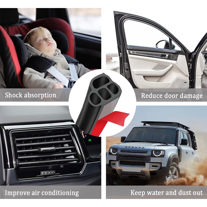 Car Door Seal Strip For Honda Civic Accord Jazz Fit CRV XRV, Rubber L-Shape Weather Stripping