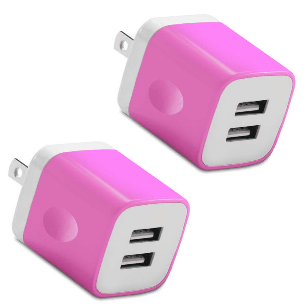USB Plug eCube Power Adapter 10W Dual Port 5V/2.1A USB Wall Charger