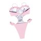 thumbnail image 5 of Traje de baño de mujer Traje de baño de bikini de color sólido Traje de baño de encaje de mujer Fridja  nalpqowj56684, 5 of 9