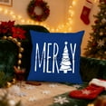 thumbnail image 6 of Xuniizn Christmas Pillow Covers 18x18 inch Xmas Decorations Soft Plush Faux Fur Wool Christmas Throw Pillow Cases Winter Holiday Decor for Sofa Living Room, 6 of 7