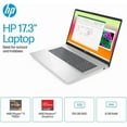 thumbnail image 6 of HP 17.3'' FHD Display Laptop, AMD Ryzen 5 7520U Processor, 8GB DDR5 RAM, 2TB SSD, AMD Radeon Graphics, Bluetooth, Wi-Fi, Silver, Win11 Home + Mazepoly Accessories, 6 of 6