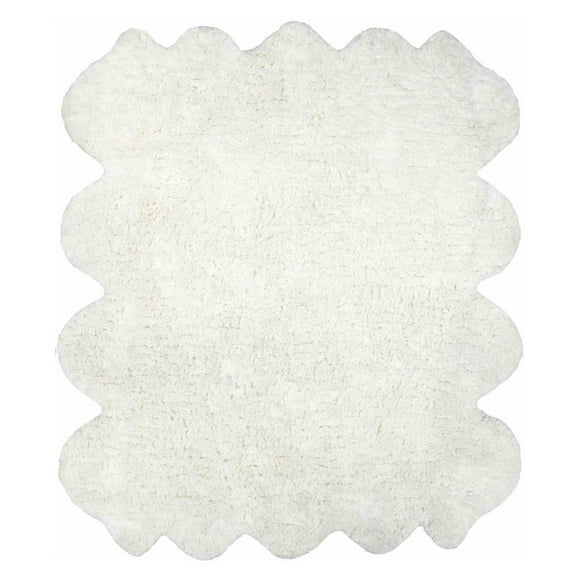 Hand Tufted Double Pelt Faux Sheepskin Natural 2' x 6'