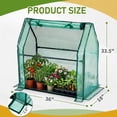 thumbnail image 2 of XIlee 36*18*33in Mini Greenhouse with PE Cover,Waterproof Pad for Small Plants Nursery Germination Plant Cover Tent for Garden Small Plants Indoor Outdoor, Green PE, 2 of 12