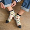 thumbnail image 3 of Pofeuu Heart Polka Dot Print 30cm Socks, Adult Running Hiking Socks for Youth and Adult, 3 of 7