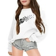 thumbnail image 3 of Tiijoy Tween Girls Graphic Sweatshirt Dandelion Print Pullover Sweatshirt, Sizes 13-14, 3 of 3