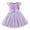 Purple, variant on Girls Dress Fly Sleeve Star Moon Prints Tulle Princess Clothes Toddler Girls ,Size 18 Months-24 Months