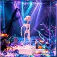 thumbnail image 5 of Dalxymotic Halloween Dancing Skeleton Aquarium Ornament, Air Pump Activated Plastic Bubbler Figurine, Haunting Tank Decoration, Underwater Humorous Display for Tank, Shelf, Desk, Counter, 5 of 6